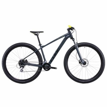 Bicicleta Cube Aim Pro Grey Flashyellow 2022 - 29 Inch, L, Gri