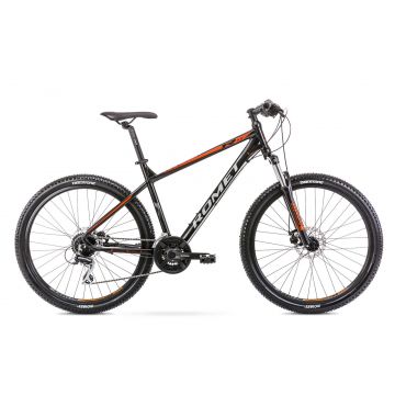 Bicicleta de munte pentru barbati Romet Rambler R7.2 Negru/Portocaliu 2021