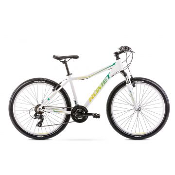Bicicleta de munte pentru femei Romet Jolene 6.0 Alb/Verde 2021