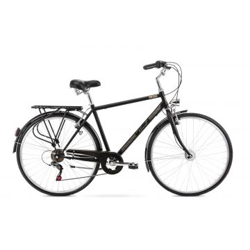 Bicicleta de oras pentru barbati Romet Vintage M Negru 2021 Bicicleta de oras pentru barbati Romet Vintage M Negru 2021