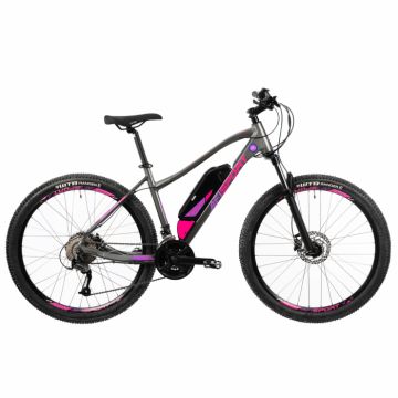 Bicicleta Electrica Afisport W17 - 27.5 Inch, S-M, Gri-Mov