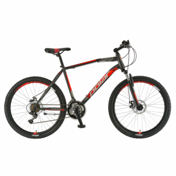 Bicicleta Mtb Polar Wizard 2.0 - 26 inch, L-XL, Gri-Portocaliu