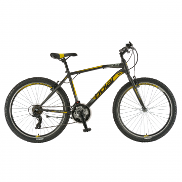 Bicicleta Mtb Polar Wizard 3.0 - 26 inch, S-M, Gri-Galben