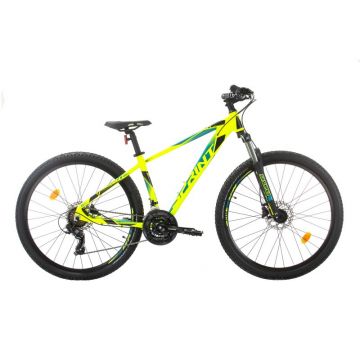 Bicicleta MTB Sprint Maverick 27.5 Verde Neon/Turcoaz/Negru 400mm