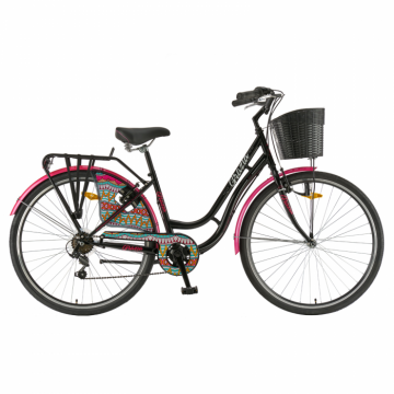 Bicicleta Oras Polar Grazia 6s - 28 inch, L, Negru