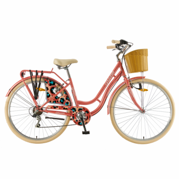 Bicicleta Oras Polar Grazia 6s - 28 inch, M, Coral Leopard