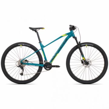 Bicicleta Rock Machine Manhattan 90-29 3 29 Albastru Petrol Negru Verde Neon L-19