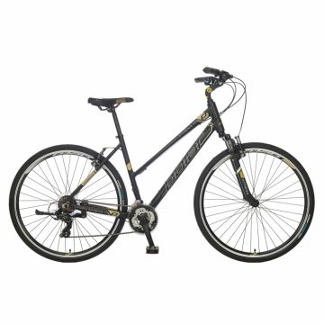 Bicicleta Trekking Polar Athena - 700C, L, Negru-Auriu