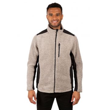 Bluza de trening din tricot - pentru trekking Faratino - Ecru/Maro nisip