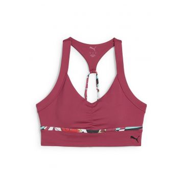 Bustiera cu decupaj pe partea din spate - pentru fitness - Rosu