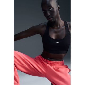 Bustiera cu decupaj pe partea din spate si logo - pentru antrenament - Alb/Negru