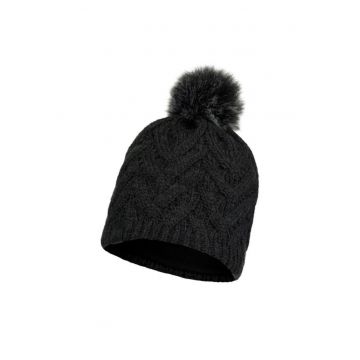 Caciula tricotata de iarna  Caryn - Acril/Lana - Gri inchis -