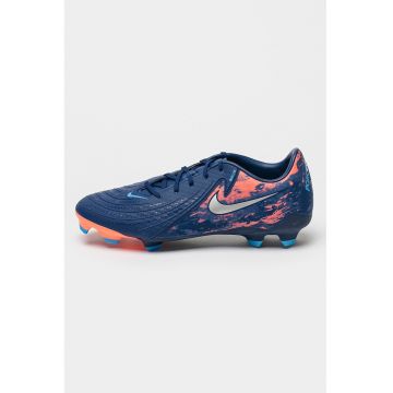 Cizme cu model abstract pentru fotbal Phantom GX II Academy - Albastru indigo/Roz