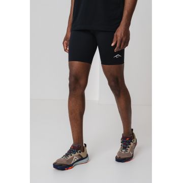 Colanti scurti pentru alergare - Negru/Gri antracit