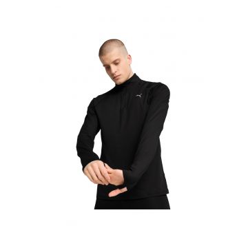 Hanorac  M Run Velocity Cloudspun cu 14 fermoare - Negru