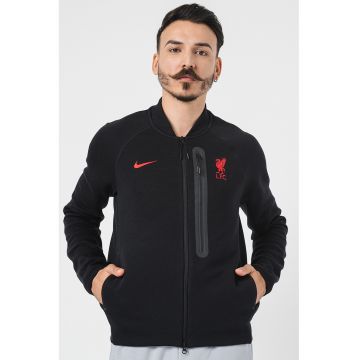 Jacheta cu maneci raglan - pentru fotba - Negru/Rosu vermillion