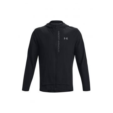 Jacheta slim fit pentru alergare OutRun The Storm - Negru