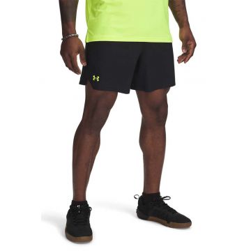 Pantaloni scurti cambrati cu banda logo in talie - pentru antrenament Vanish - Verde/Negru