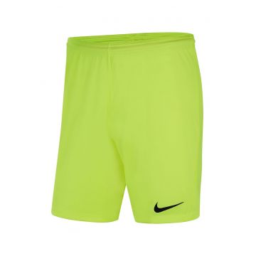Pantaloni scurti cu tehnologie Dri-FIT pentru fotbal Park III - Negru/Verde lime