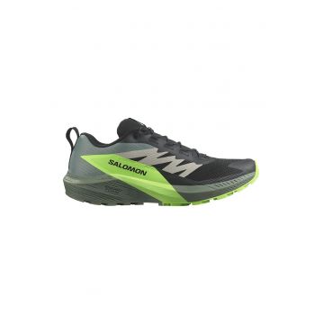 Pantofi pentru alergare Sense Ride 5 Trail - Negru stins/Verde lime