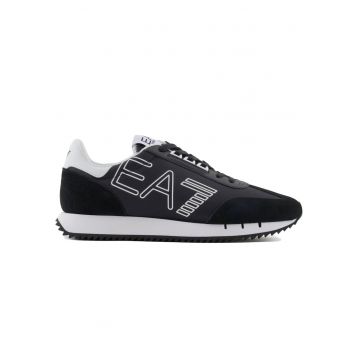 Pantofi sport  EA7 Black & White Vintage 40634 - Alb/Negru