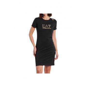 Rochie  EA7 Train Evolution Stretch 42612 - Auriu/Negru