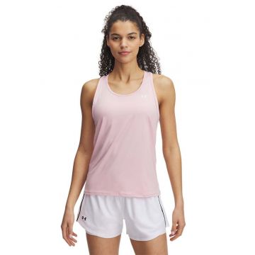 Top cu decupaj pe partea din spate - pentru fitness Knockout - Roz pal