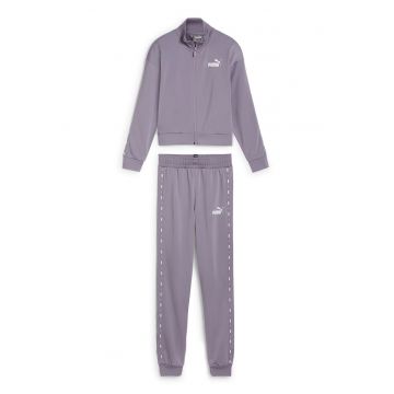 Trening din tricot cu fermoar Essential - Alb/Lila pal