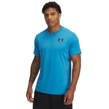 Tricou cambrat pentru fitness Heatgear - Negru/Albastru