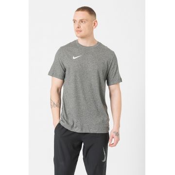 Tricou cu detaliu logo si tehnologie Dri-FIT pentru fotbal Park20 - Gri melange