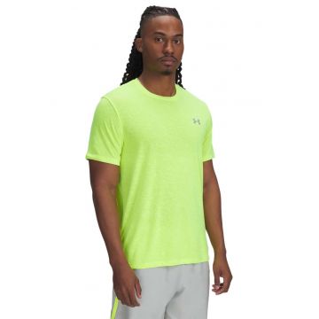 Tricou cu model camuflaj pentru alergare Launch - Verde neon