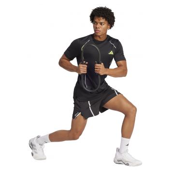 Tricou cu tehnologie Clima Cool pentru fitness - Negru/Verde lime