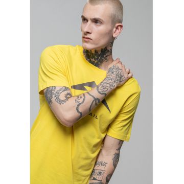 Tricou cu tehnologie Dri-FIT - pentru alergare - Galben deschis