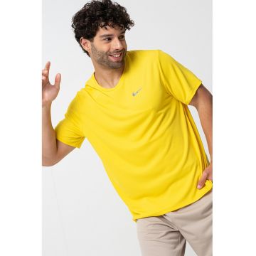 Tricou cu tehnologie Dri-Fit - pentru alergare Miler - Galben pai