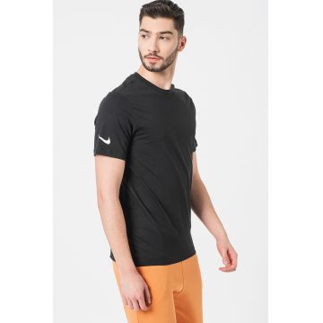 Tricou de bumbac pentru fotbal Park20 - Negru