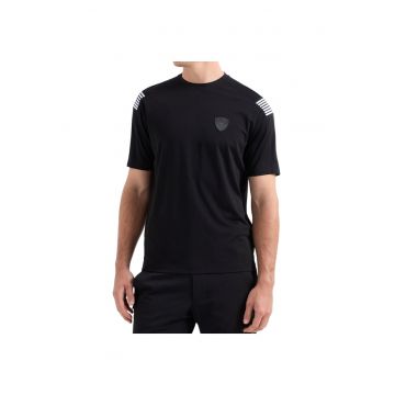 Tricou  EA7 Premium Shield Soccer 38849 - Negru