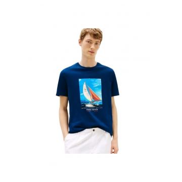 Tricou  HILFIGER COLOR PHOTOPRINT TEE-MW0MW38615-DAF