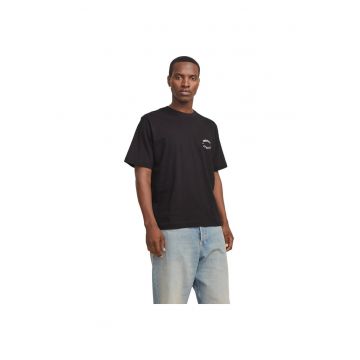Tricou JACK &JONES Austin Font 38125 - Negru