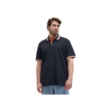 Tricou JACK &JONES Paulos Polo SS PLS 47056 - Portocaliu/Albastru inchis