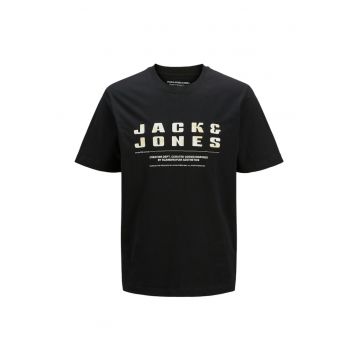 Tricou JACK &JONES Recharge Front 42678 - Negru