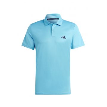 Tricou polo pentru fitness - Albastru deschis