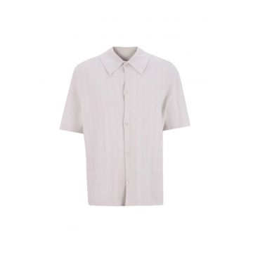 Tricou  SS JACQUARD MESH SHIRTSWT 14GG-LV04LB318G-CJH