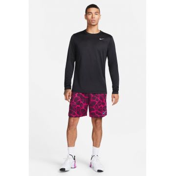 Bluza cu tehnologie Dri FIt pentru fitness - Negru