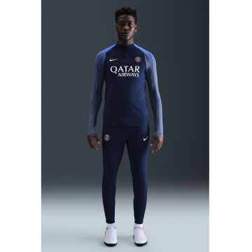 Bluza cu tehnologie Dri-FIT - pentru fotbal Paris Saint-Germain - Alb/Albastru prafuit/Bleumarin