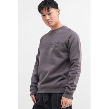 Bluza de trening cu decolteu la baza gatului - Maro taupe deschis