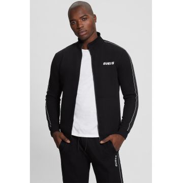 Bluza de trening cu insertii logo - pentru fitness - Negru