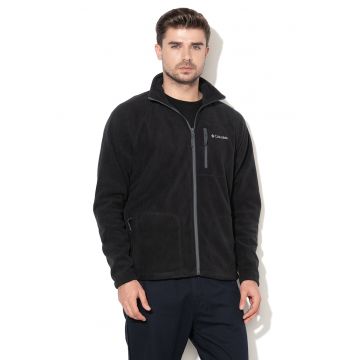 Bluza din fleece cu fermoar - pentru trekking Fast Trek II - Negru