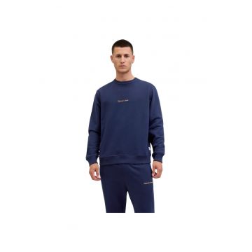 Bluza JACK &JONES Norrebro Emb Sweat Crew 48664 - Albastru
