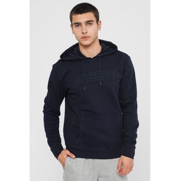 Hanorac cu buzunar kangaroo - pentru fitness - Bleumarin