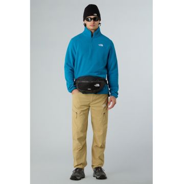 Hanorac din material fleece cu fenta scurta cu fermoar pentru trekking Glacier - Albastru deschis